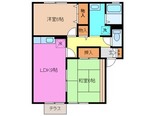 桃園駅 徒歩15分 1階の物件間取画像